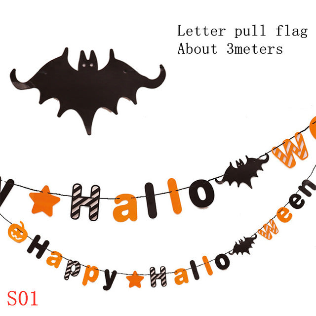 Halloween Colorful Banners for Bar and Store Decor
