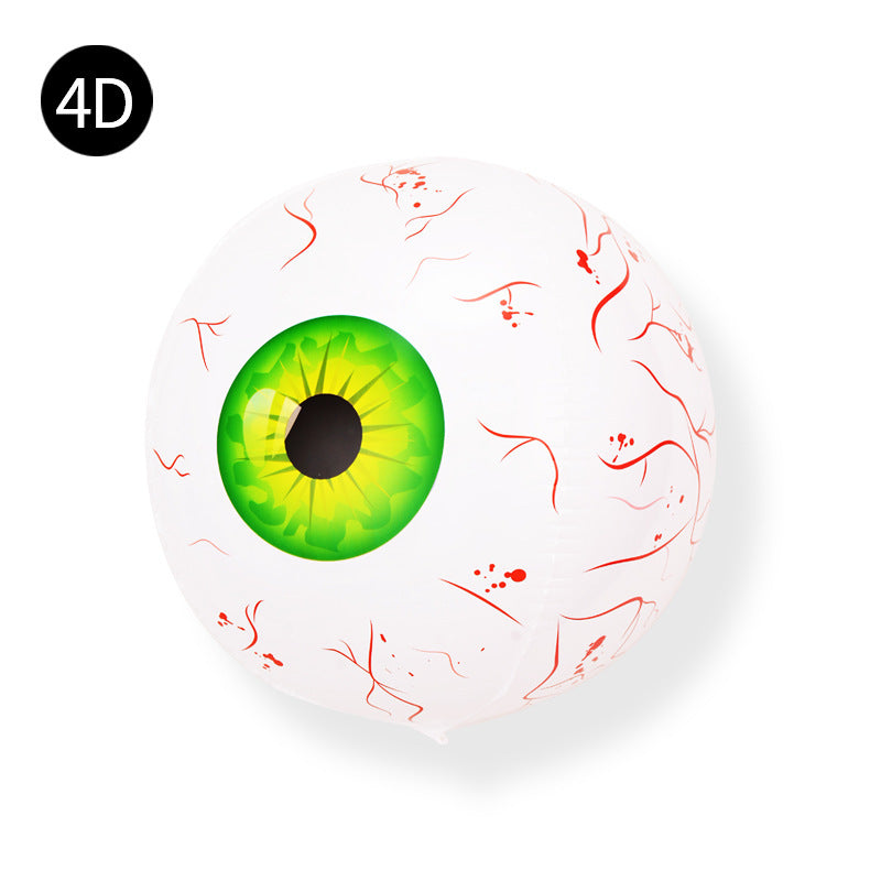 3pcs Day of the Dead Eyeball Skull Balloons for Parties
