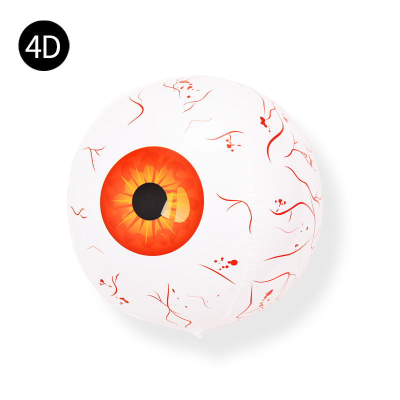 3pcs Day of the Dead Eyeball Skull Balloons for Parties