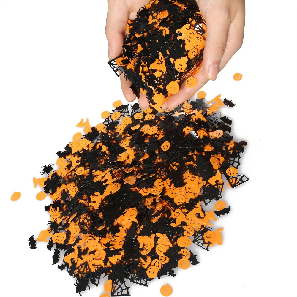 Halloween Party Decorations with Pumpkins and Bats