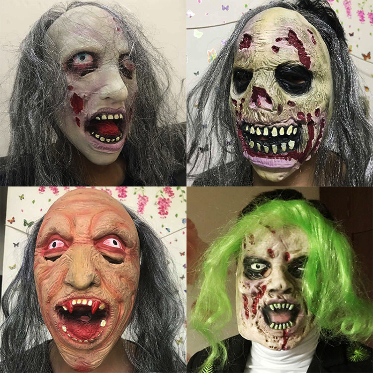 Halloween Latex Zombie Mask for Parties and Costumes
