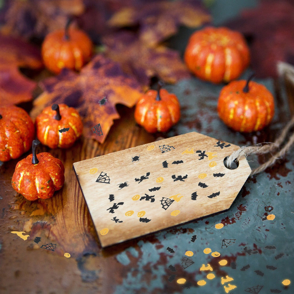 Halloween Party Decorations with Pumpkins and Bats