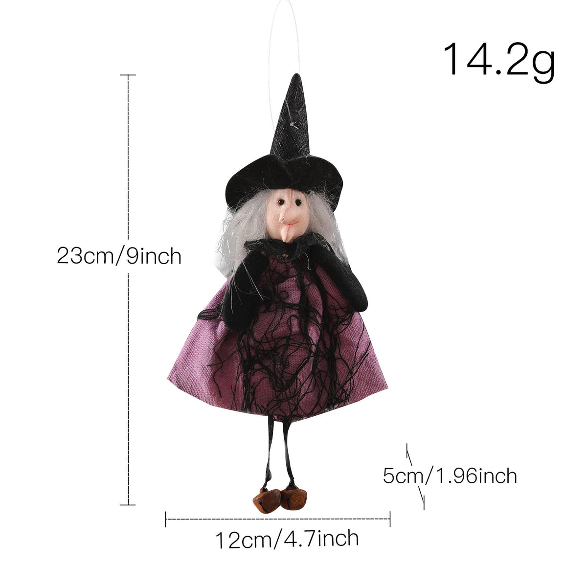 Halloween Hanging Decorations - Pumpkin, Ghost & Witch