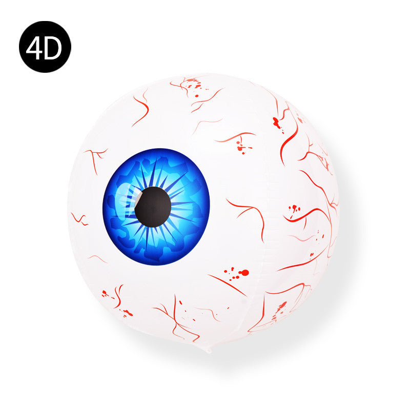 3pcs Day of the Dead Eyeball Skull Balloons for Parties