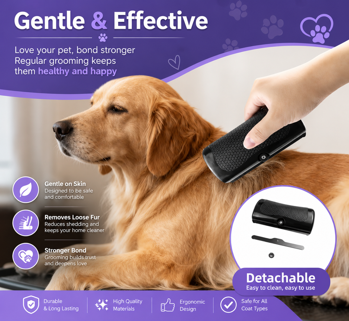 Noventra™ FurAway Grooming Comb
