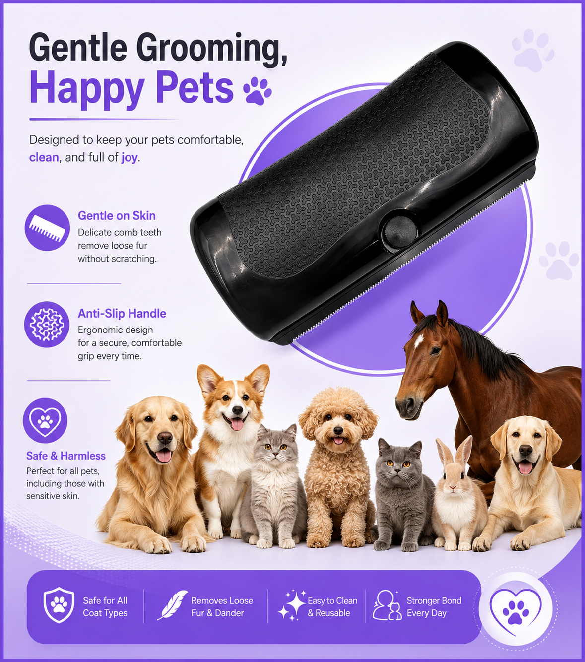 Noventra™ FurAway Grooming Comb