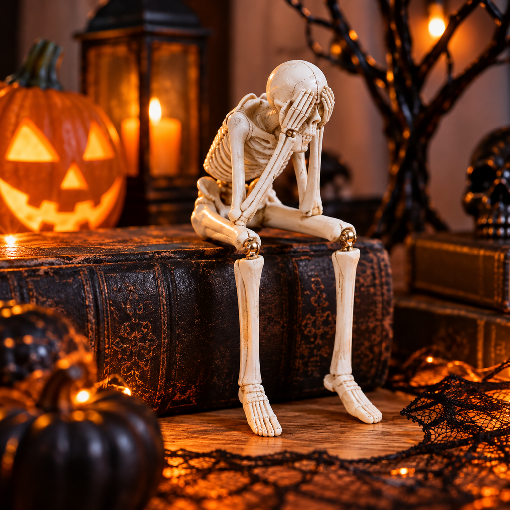 Halloween Skull Resin Decorations Ghost Festival Atmosphere Decorations
